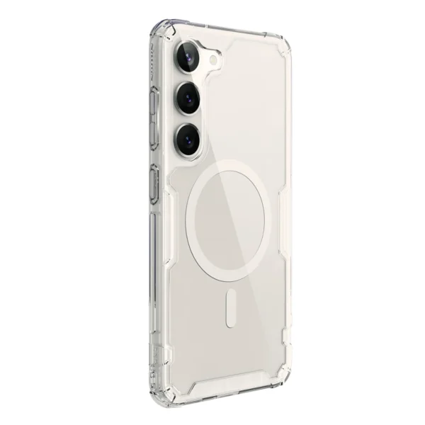 Nillkin Nature Pro Magnetic Case case for Samsung Galaxy S23+ with MagSafe armored cover whiteeng