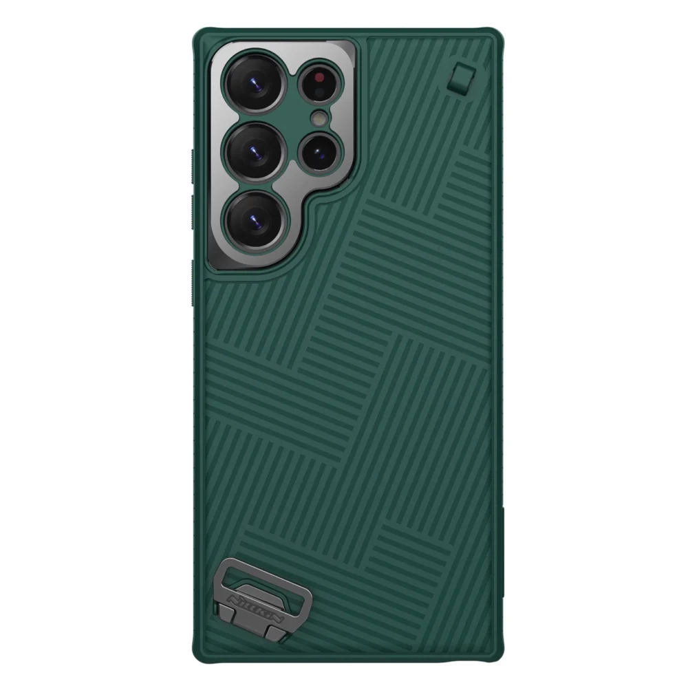 Nillkin Strap Case Case for Samsung Galaxy S23 Ultra Armored Cover with Wrist Strap Greeneng
