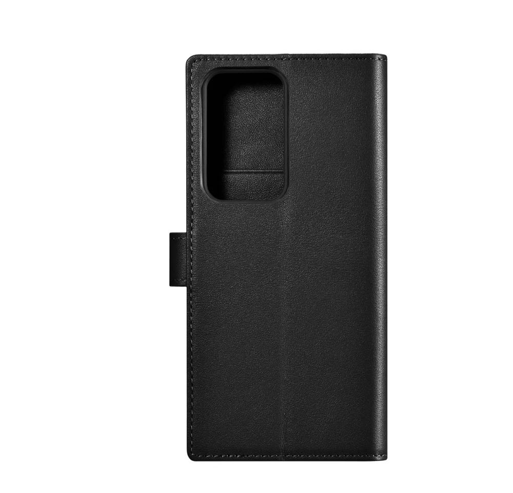 iCarer Wallet Case for Samsung Galaxy S23 Ultra leather case wallet blackeng