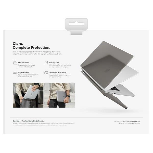 Uniq Claro case for MacBook Air 13 (2022) - grayeng