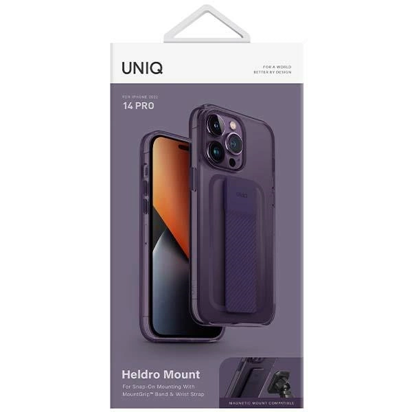 Uniq Heldro Mount case for iPhone 14 Pro - purpleeng