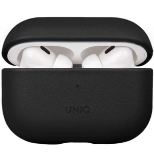 Uniq Terra Genuine Leather case for AirPods Pro 2 - blackeng