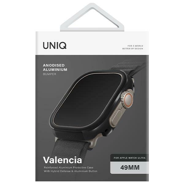 Uniq Valencia case for Apple Watch Ultra 49 mm - blackeng
