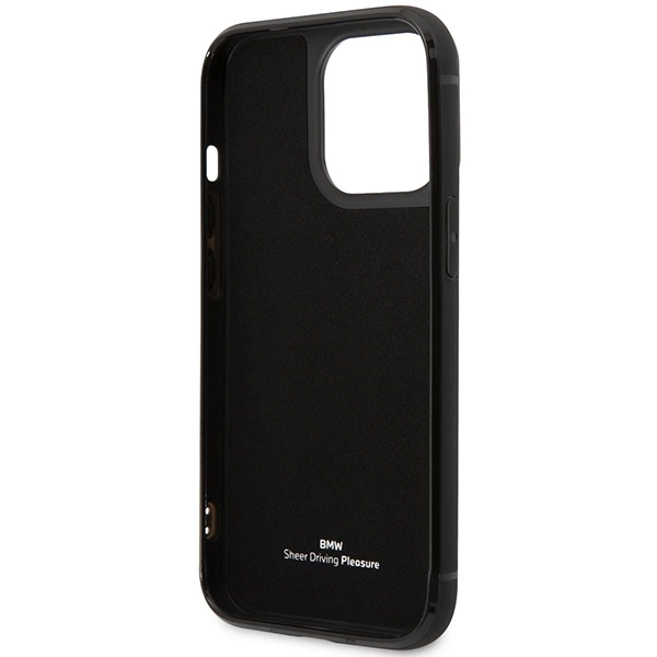 Case BMW BMHCP14L22RSEPK iPhone 14 Pro 6.1" black/black Leather Card Sloteng