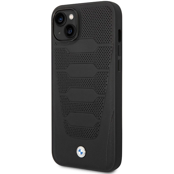 Case BMW BMHCP14S22RPSK iPhone 14 6.1" black/black Leather Seats Patterneng
