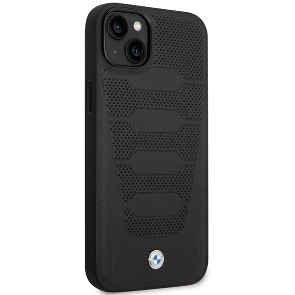 Case BMW BMHCP14S22RPSK iPhone 14 6.1" black/black Leather Seats Patterneng