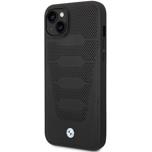Case BMW BMHCP14S22RPSK iPhone 14 6.1" black/black Leather Seats Patterneng