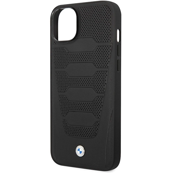 Case BMW BMHCP14S22RPSK iPhone 14 6.1" black/black Leather Seats Patterneng