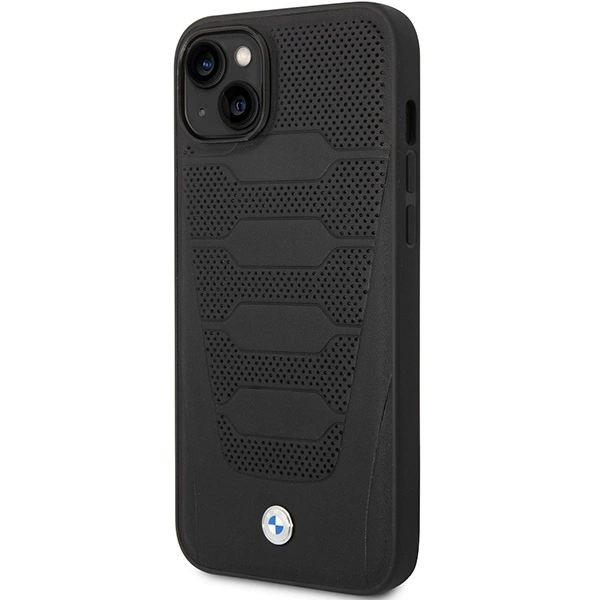 Case BMW BMHCP14S22RPSK iPhone 14 6.1" black/black Leather Seats Patterneng
