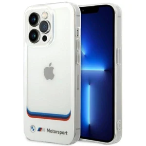 BMW Transparent Center Case for iPhone 14 Pro Max 6.7" - Whiteeng