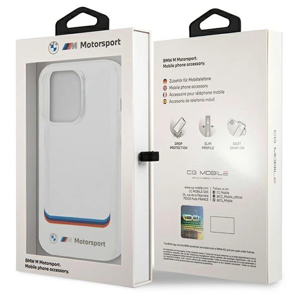 BMW Transparent Center Case for iPhone 14 Pro Max 6.7" - Whiteeng