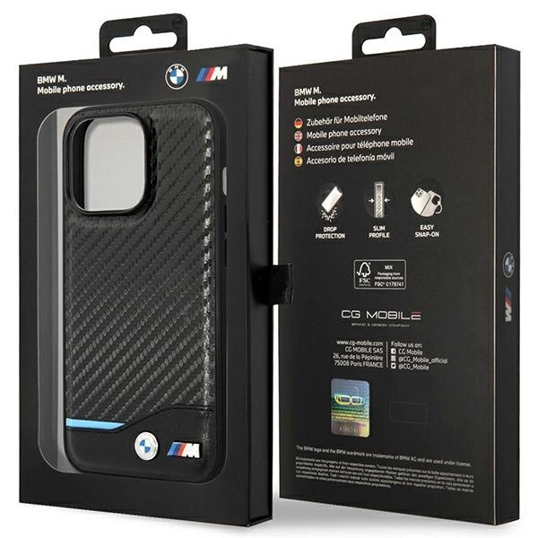 BMW Carbon MagSafe iPhone 14 Pro Case - Blackeng