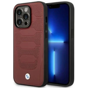 Case BMW BMHMP14L22RPSR iPhone 14 Pro 6.1" Burgundy/burgundy Leather Seats Pattern MagSafeeng