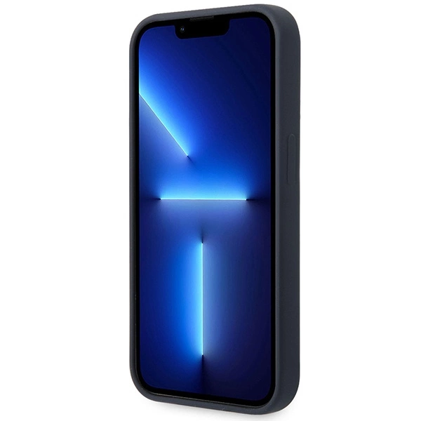 Case BMW BMHMP14XSILNA iPhone 14 Pro Max 6.7" navy blue/navy Silicone Metal Logo MagSafeeng