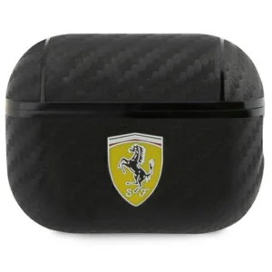 Ferrari FESAP2CABK AirPods Pro 2 cover black/black On Track PU Carboneng