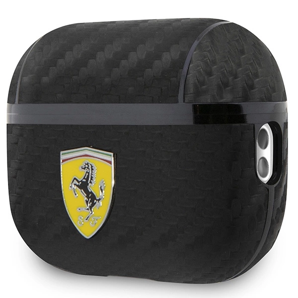 Ferrari FESAP2CABK AirPods Pro 2 cover black/black On Track PU Carboneng