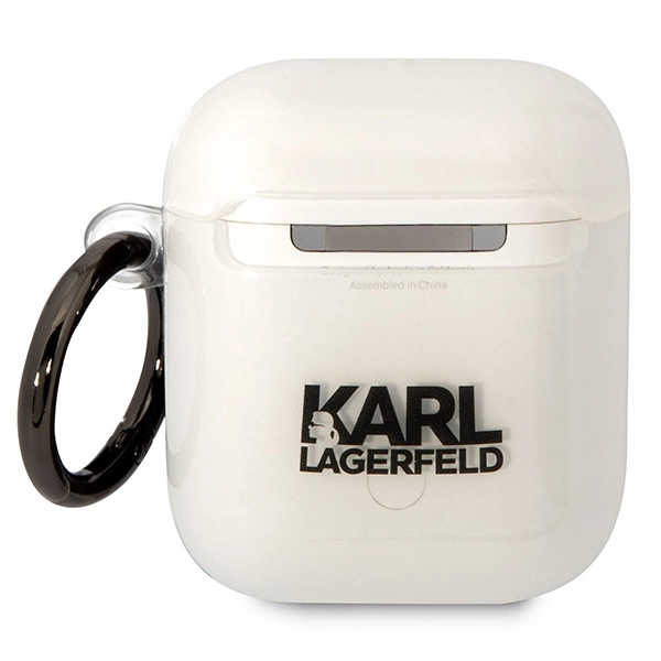 Karl Lagerfeld KLA2HNIKTCT AirPods 1/2 cover transparent Karl`s Headeng