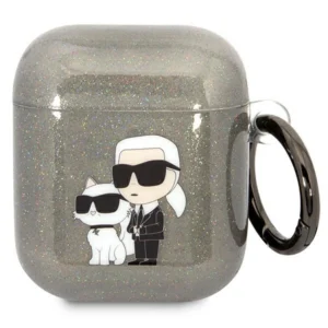 Karl Lagerfeld KLA2HNKCTGK Airpods 1/2 cover black/black Gliter Karl&Choupetteeng