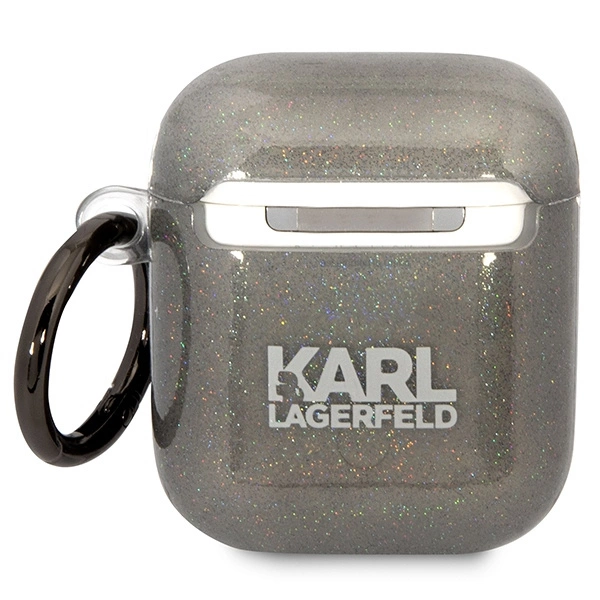 Karl Lagerfeld KLA2HNKCTGK Airpods 1/2 cover black/black Gliter Karl&Choupetteeng