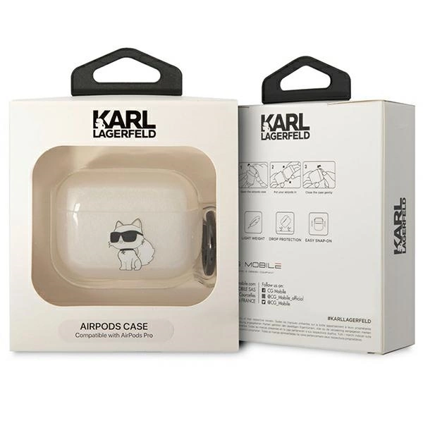 Karl Lagerfeld KLAPHNCHTCT Airpods Pro cover transparent Ikonik Choupetteeng