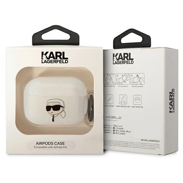 Karl Lagerfeld KLAPHNIKTCT AirPods Pro cover transparent Karl`s Headeng