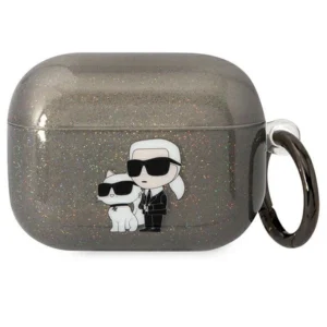 Karl Lagerfeld KLAPHNKCTGK Airpods Pro cover black/black Gliter Karl&Choupetteeng