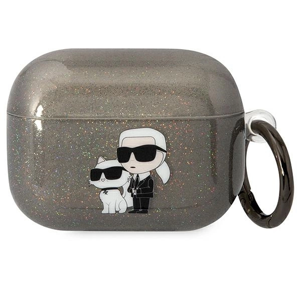Karl Lagerfeld KLAPHNKCTGK Airpods Pro cover black/black Gliter Karl&Choupetteeng