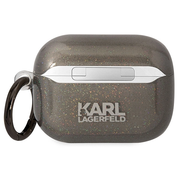 Karl Lagerfeld KLAPHNKCTGK Airpods Pro cover black/black Gliter Karl&Choupetteeng