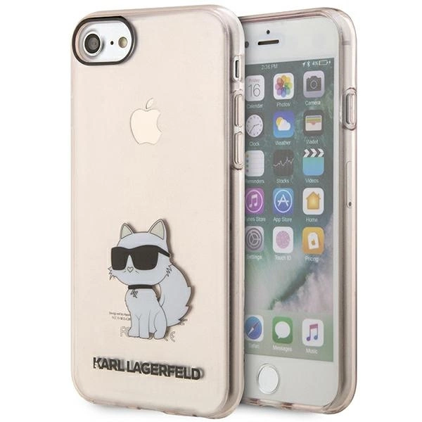 Karl Lagerfeld KLHCI8HNCHTCP iPhone 7/8/ SE 2020 / SE 2022 pink/pink hardcase Ikonik Choupetteeng