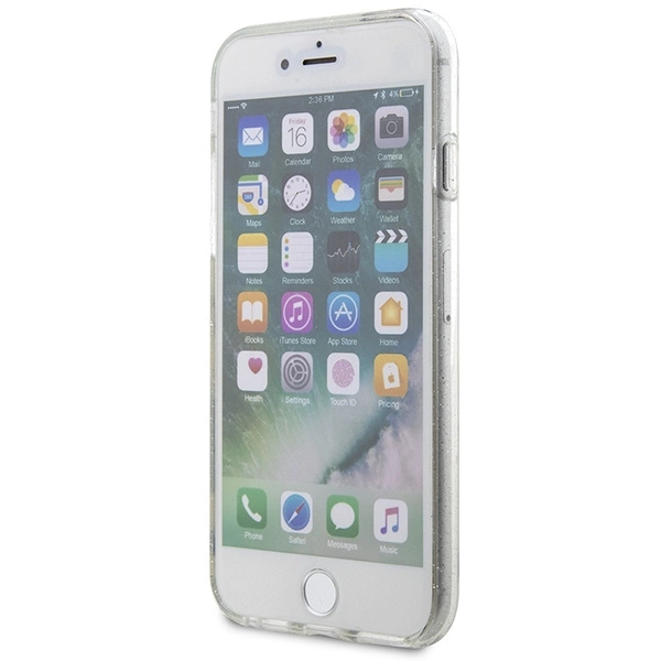 Karl Lagerfeld KLHCI8HNKCTGT iPhone 7/8/ SE 2020 / SE 2022 transparent hardcase Gliter Karl&Choupetteeng
