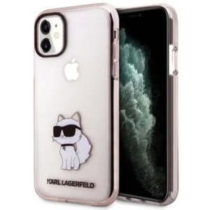Karl Lagerfeld KLHCN61HNCHTCP iPhone 11 / Xr 6.1" pink/pink hardcase Ikonik Choupetteeng