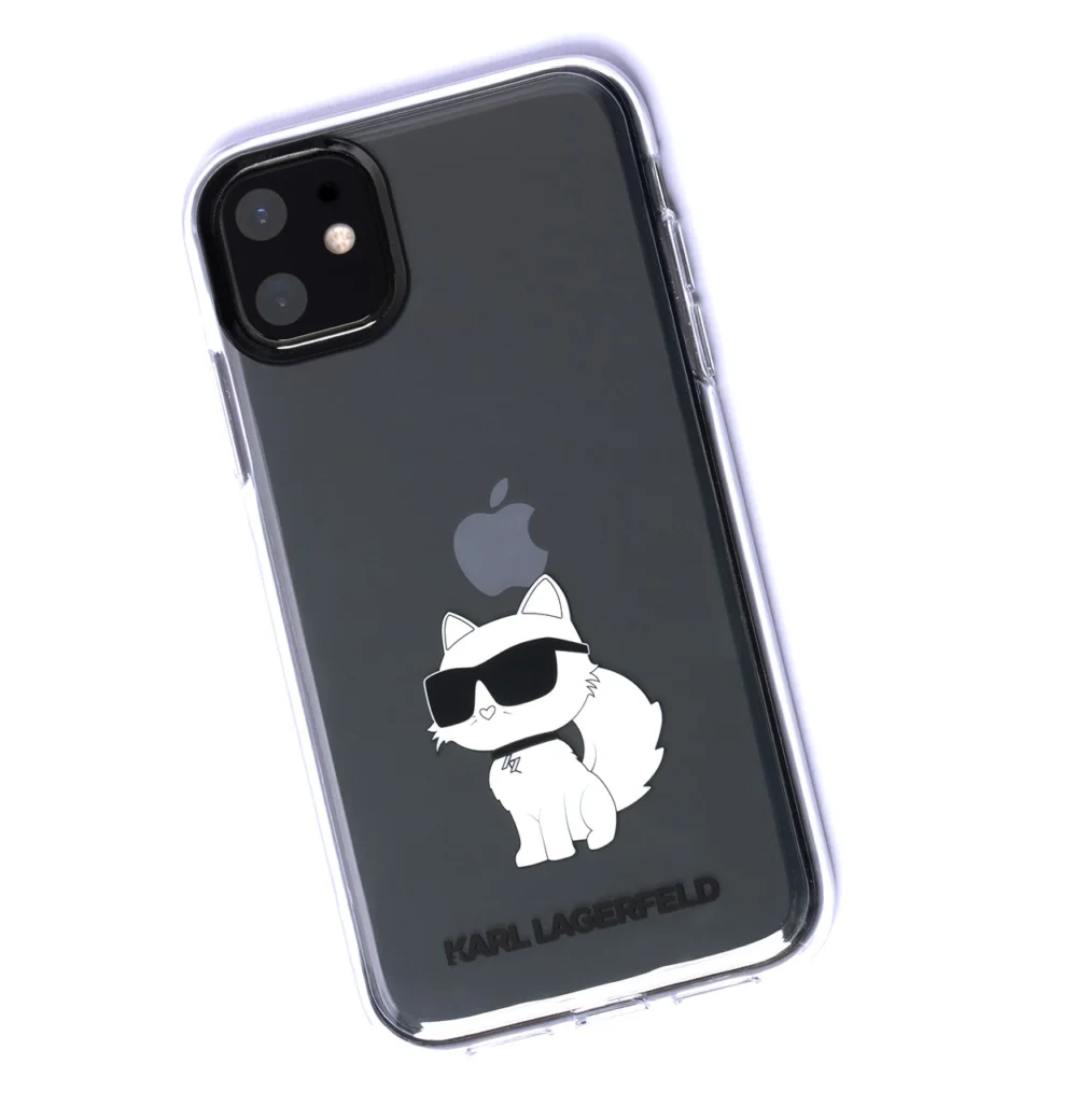 Karl Lagerfeld case for iPhone 11 / XR from the Ikonik Choupette series - transparenteng