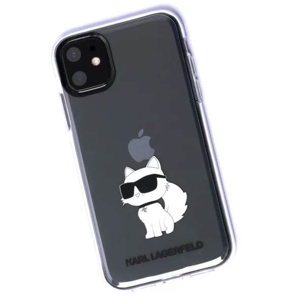 Karl Lagerfeld case for iPhone 11 / XR from the Ikonik Choupette series - transparenteng