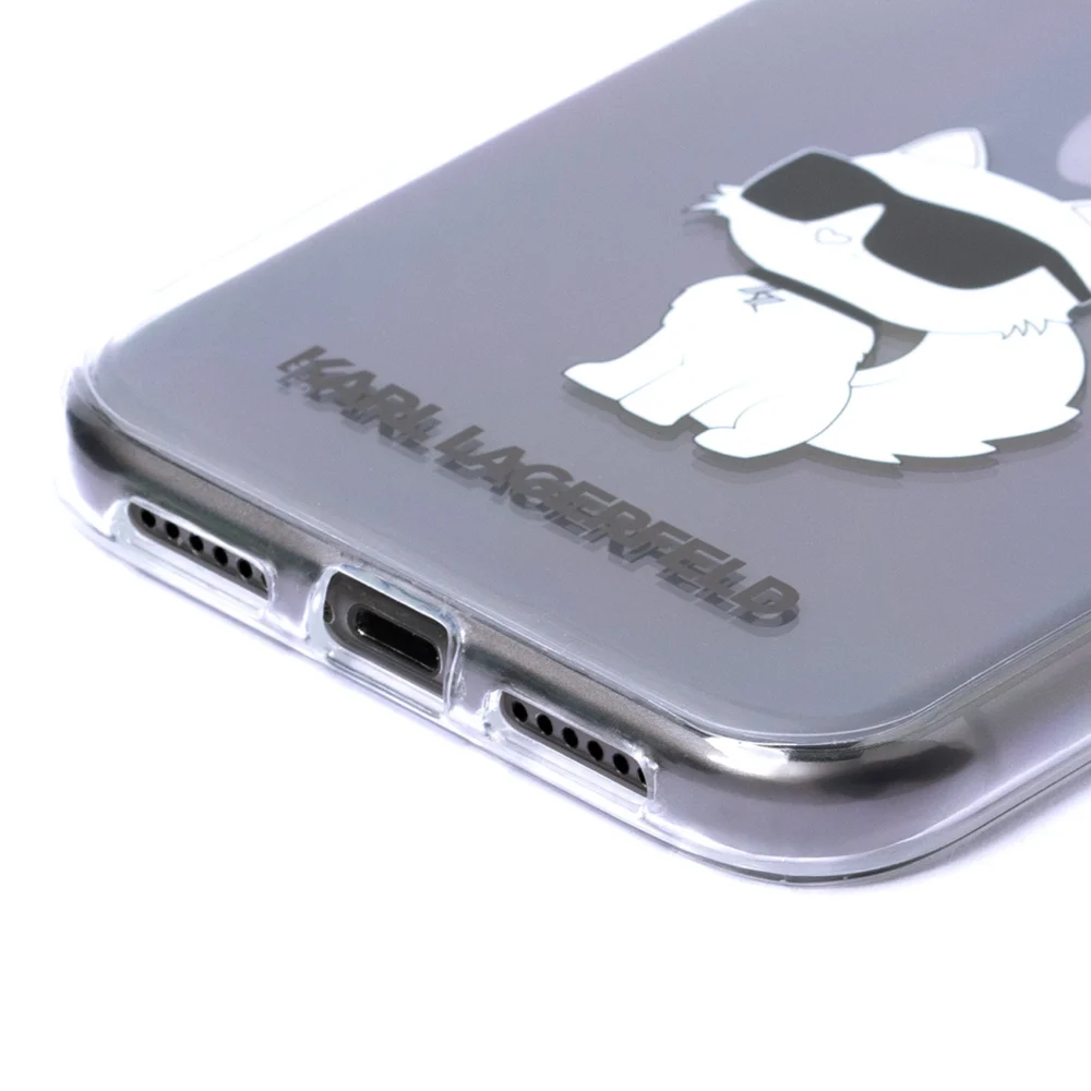 Karl Lagerfeld case for iPhone 11 / XR from the Ikonik Choupette series - transparenteng
