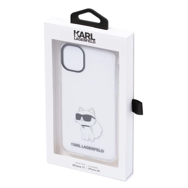 Karl Lagerfeld case for iPhone 11 / XR from the Ikonik Choupette series - transparenteng