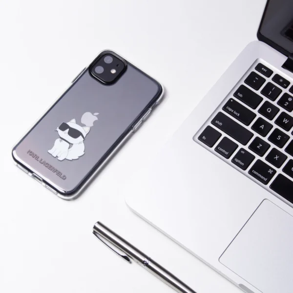 Karl Lagerfeld case for iPhone 11 / XR from the Ikonik Choupette series - transparenteng