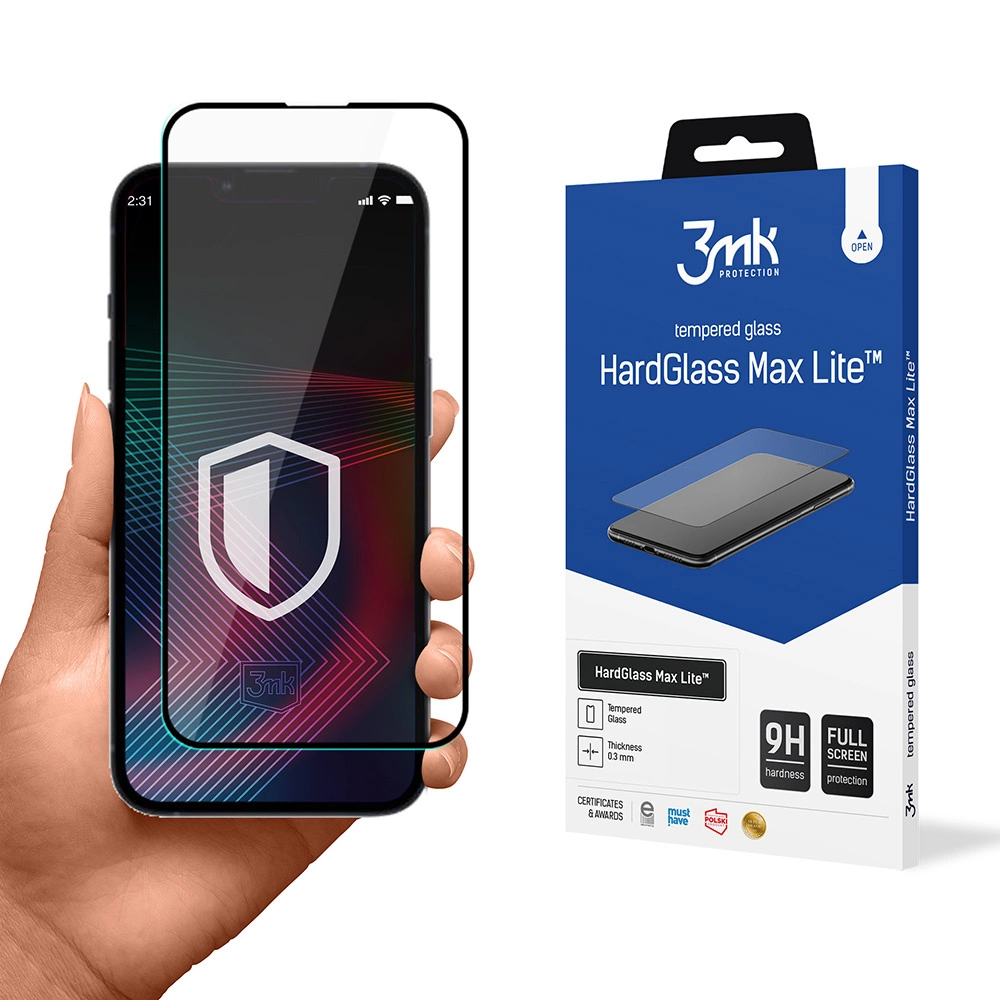Tempered Glass for iPhone 14 Plus / 13 Pro Max 9H 3mk HardGlass Lite Serieseng