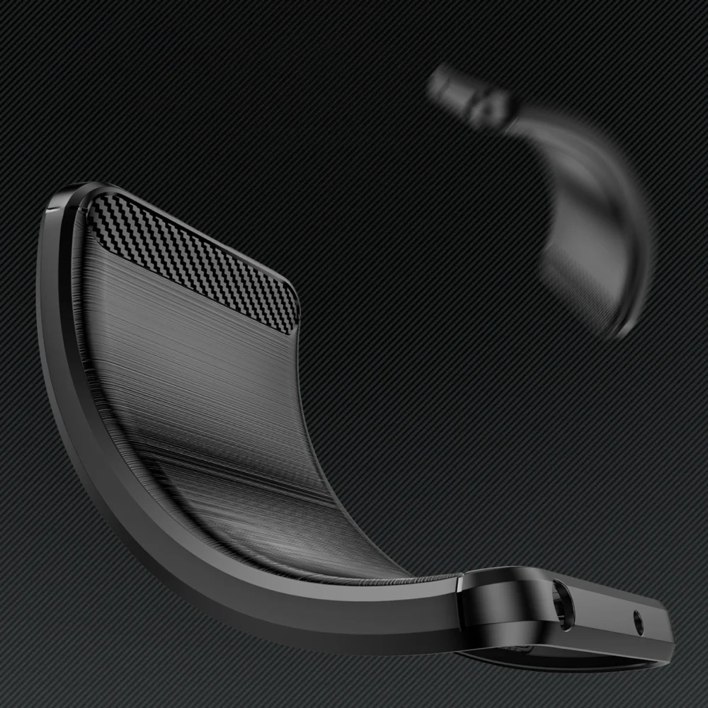Carbon Case cover for Sony Xperia 10 V flexible silicone carbon cover blackeng