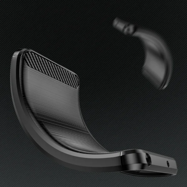 Carbon Case for Motorola Moto G Power 2023 flexible silicone carbon cover blackeng