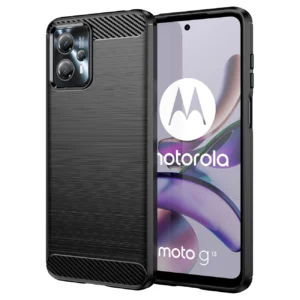 Carbon Case for Motorola Moto G53 / G13 flexible silicone carbon cover blackeng