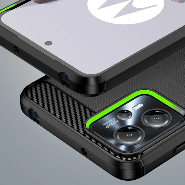 Carbon Case for Motorola Moto G53 / G13 flexible silicone carbon cover blackeng