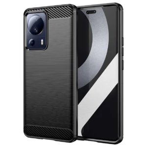 Carbon Case case for Xiaomi 13 Lite flexible silicone carbon cover blackeng