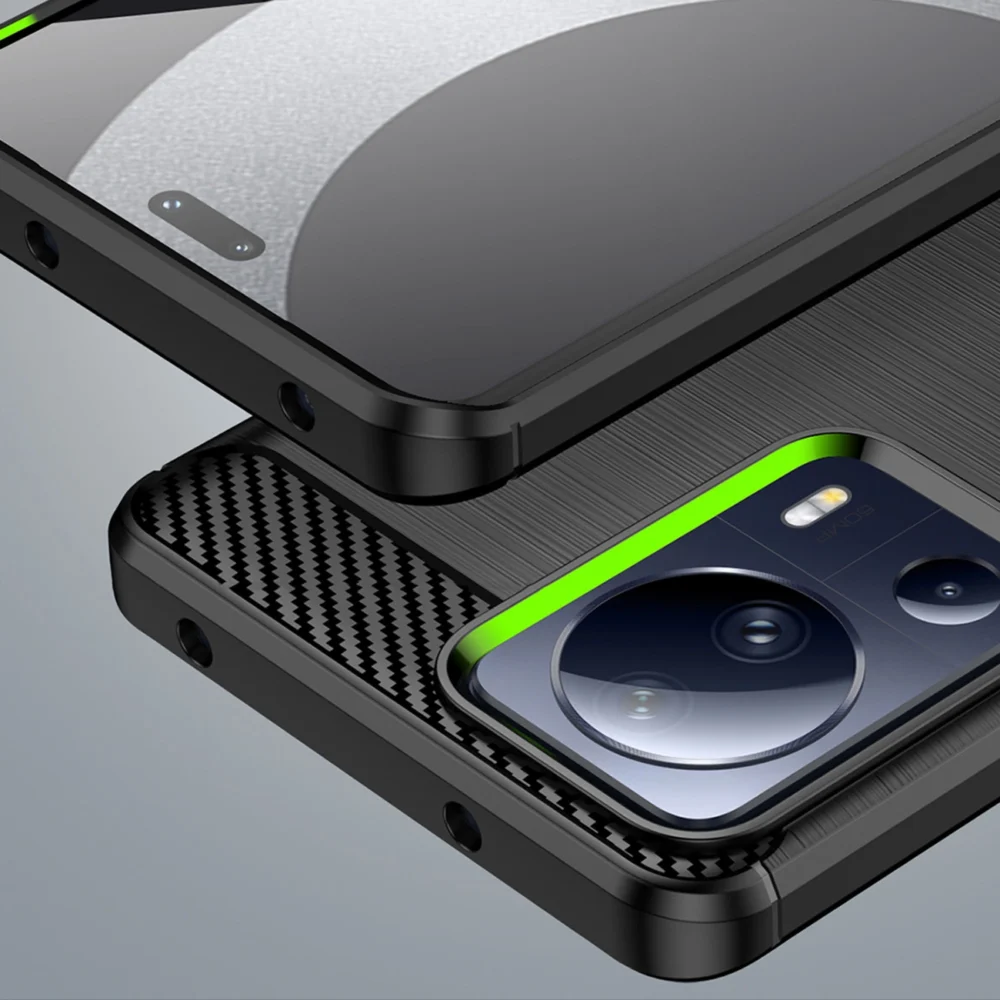 Carbon Case case for Xiaomi 13 Lite flexible silicone carbon cover blackeng