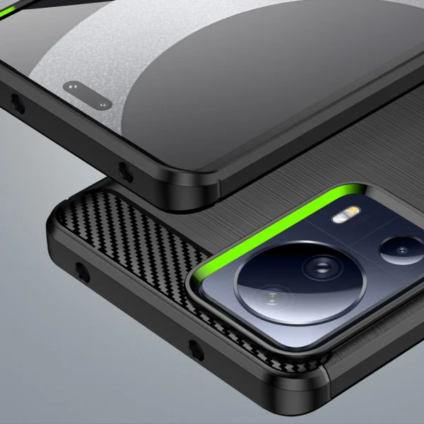Carbon Case case for Xiaomi 13 Lite flexible silicone carbon cover blackeng