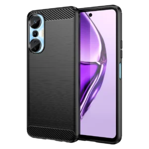 Carbon Case case for Infinix Hot 20S flexible silicone carbon cover blackeng