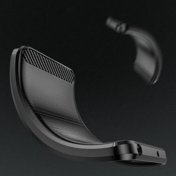 Carbon Case case for Infinix Hot 20i flexible silicone carbon cover blackeng