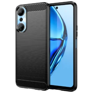 Carbon Case case for Infinix Hot 20 flexible silicone carbon cover blackeng