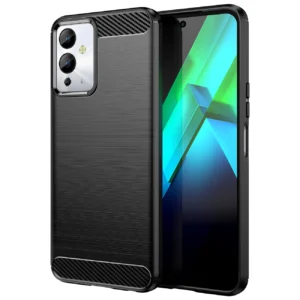 Carbon Case case for Infinix Note 12i flexible silicone carbon cover blackeng