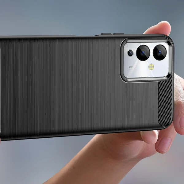 Carbon Case case for Infinix Note 12i flexible silicone carbon cover blackeng