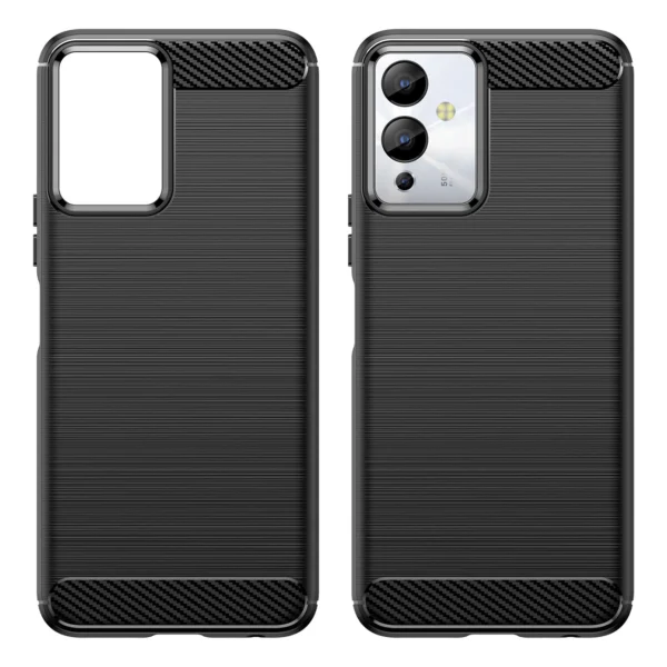 Carbon Case case for Infinix Note 12i flexible silicone carbon cover blackeng